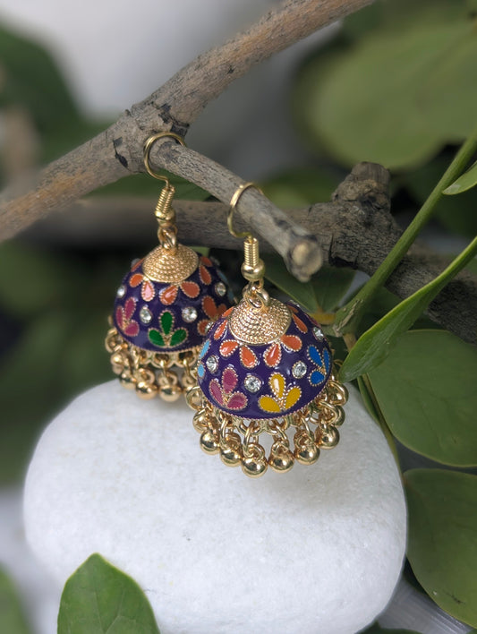 Noor-E-Meher Jhumki- Purple
