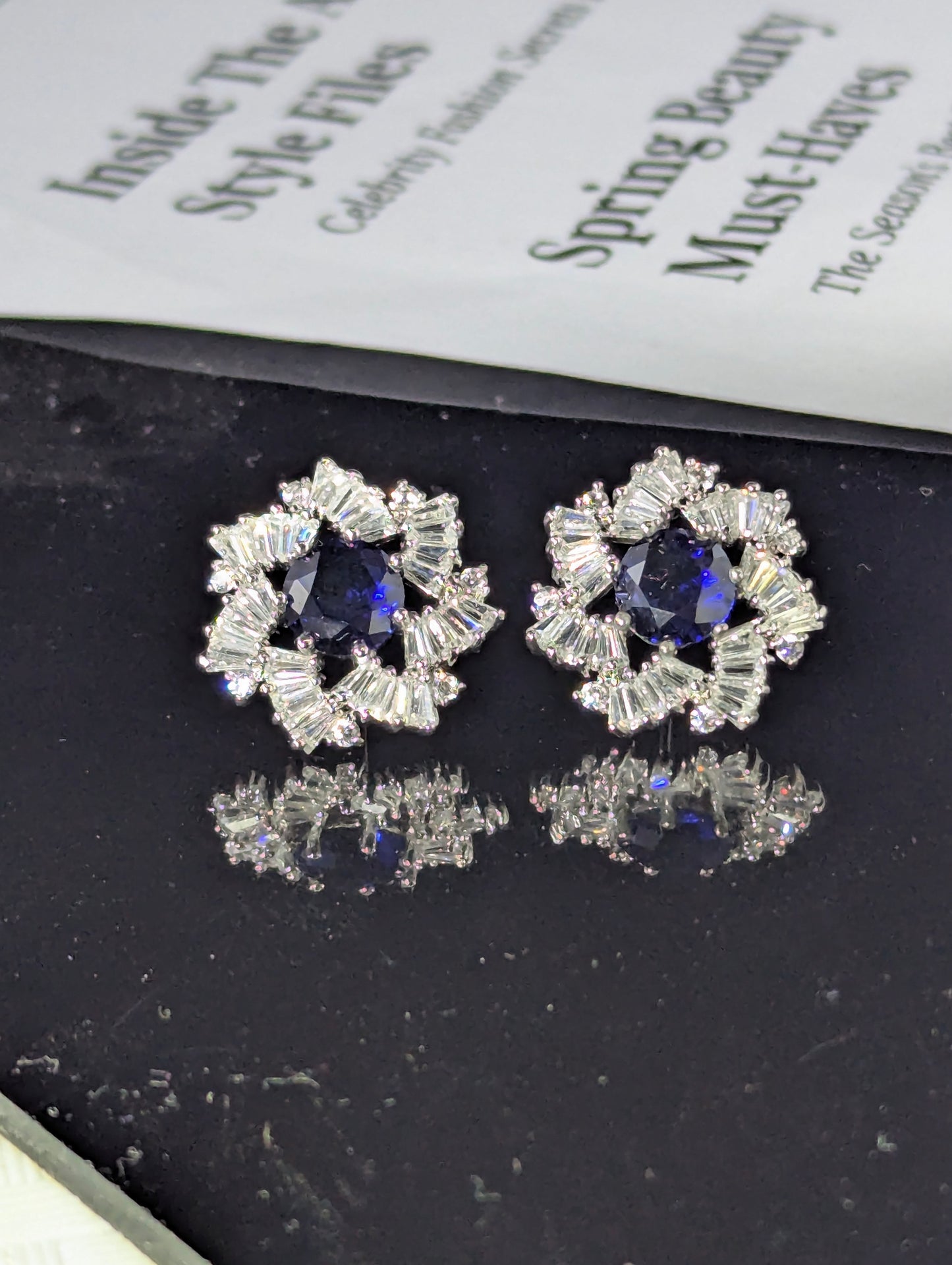 Sapphire Glam Earrings