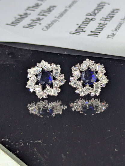 Sapphire Glam Earrings
