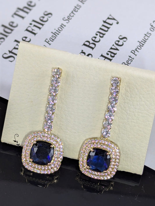 Sapphire Drop Earrings