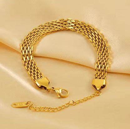 Golden Cascade Bracelet