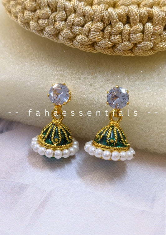 Zeenat Jhumki - Dark Green