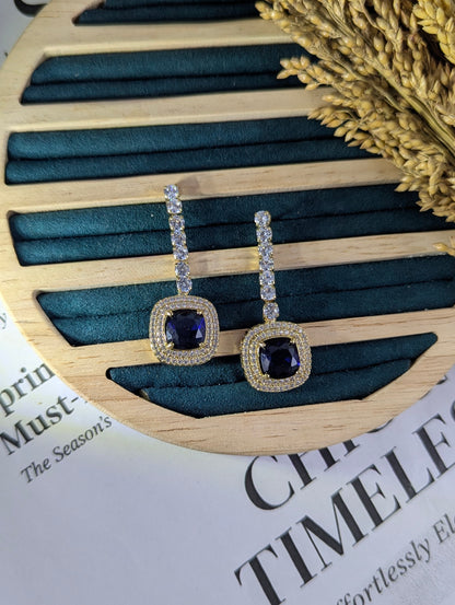 Sapphire Drop Earrings