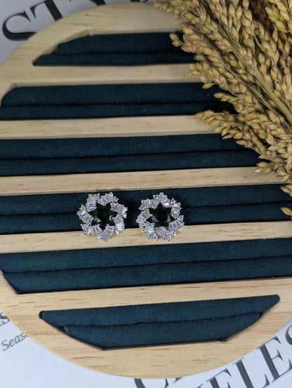 Emerald Glam Earrings