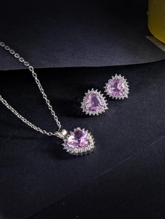 Blush Love Heart Necklace