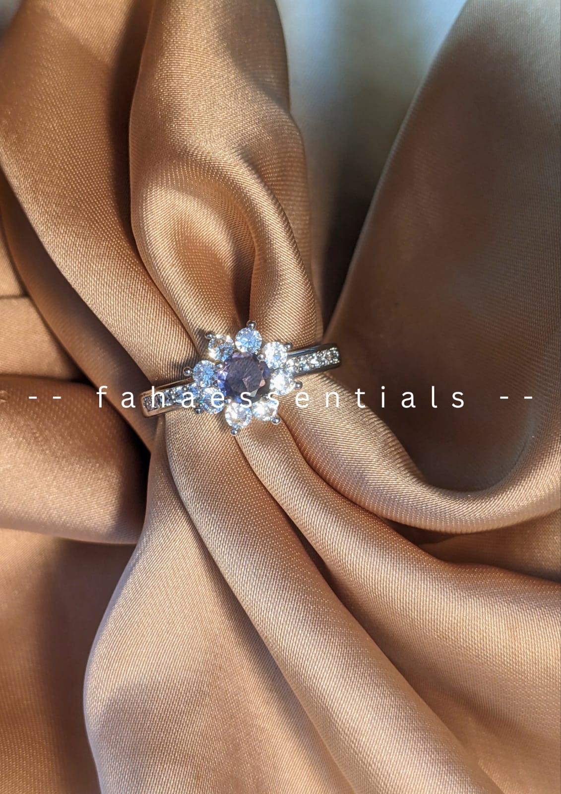 Floral- Inspired Amethyst Ring