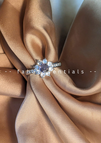 Floral- Inspired Amethyst Ring