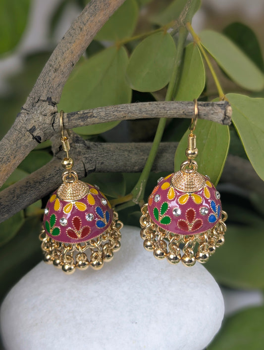 Noor-E-Meher Jhumki-Red