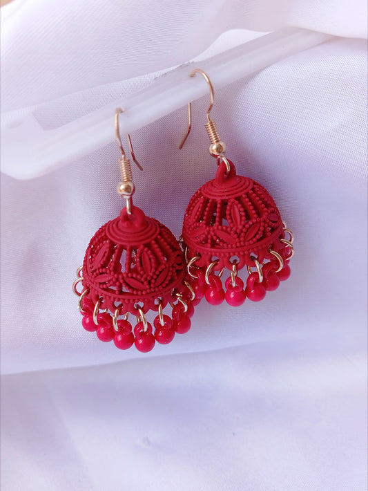 Gulnoor Jhumki - Red