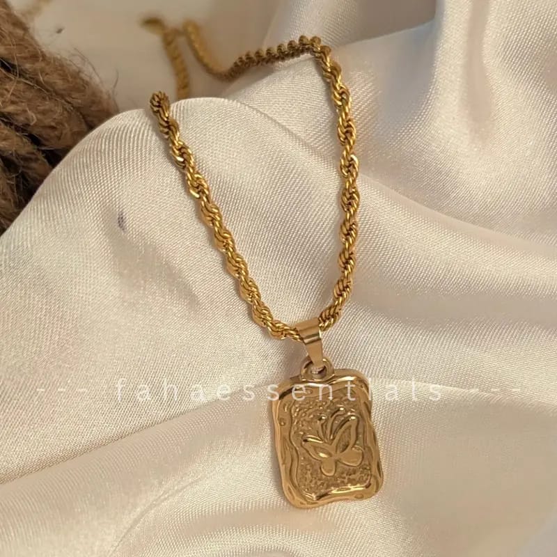 Golden Lotus Necklace