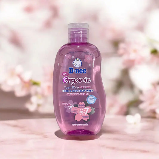 D-nee Organic Head & Body Baby Wash - Pink 200ml