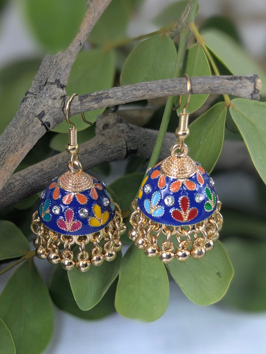 Noor-E-Meher Jhumki-Blue