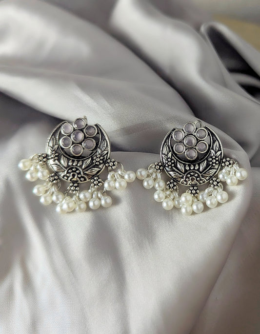 Afghani ChandBali Earings - Pink