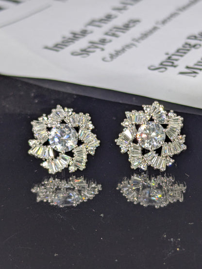 Silver Glam Earrings