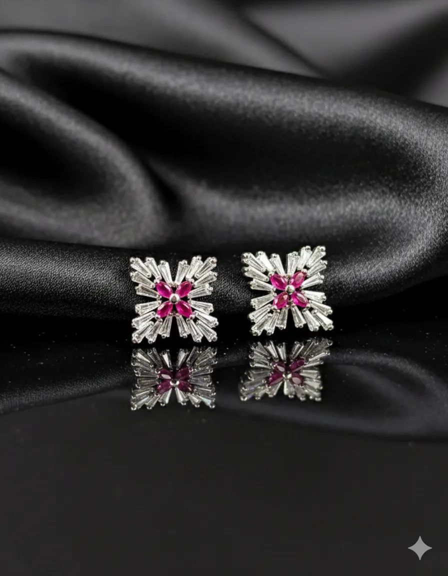 Pink Radiance Stud Earrings