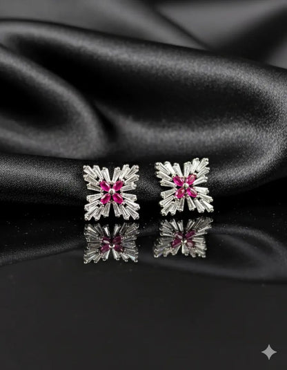 Pink Radiance Stud Earrings