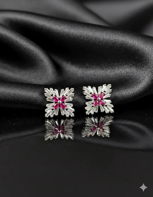 Pink Radiance Stud Earrings