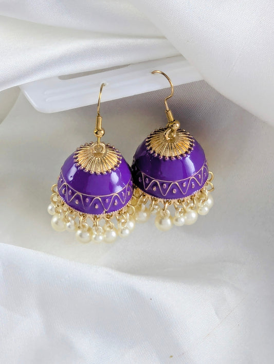 Gulbahar Jhumki - Purple