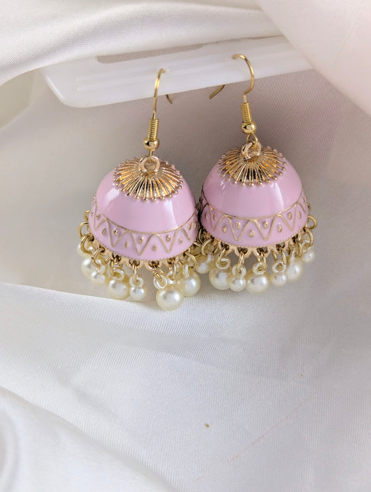 Gulbahar Jhumki - Pink