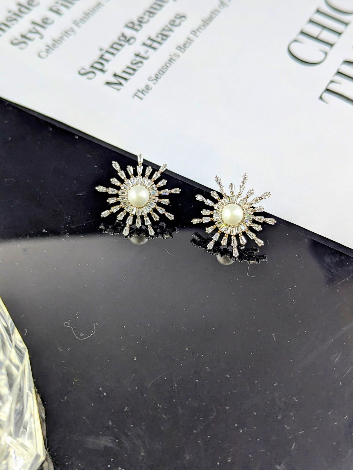 Pearl Bloom Luxe Stud Earrings