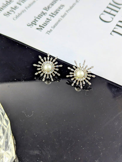 Pearl Bloom Luxe Stud Earrings