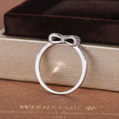Bow Zircon Ring
