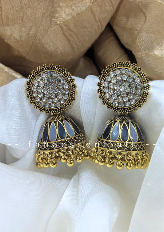 Heritage Jhumki - Grey