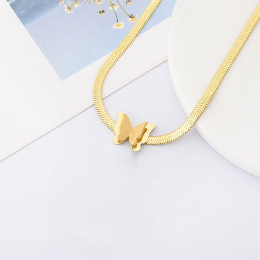 Butterfly Snake Chain Necklace