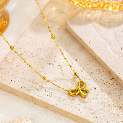 Golden Bow Necklace