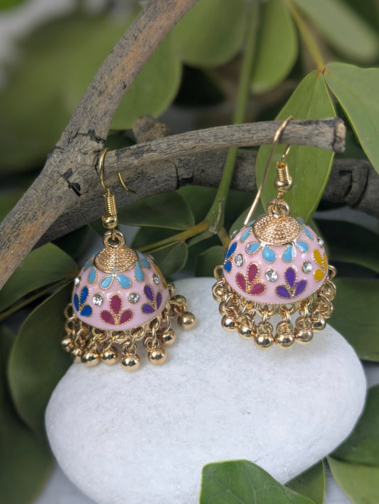 Noor-E-Meher Jhumki- Pink
