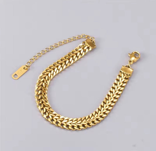 Twisted Double Chain Bracelet