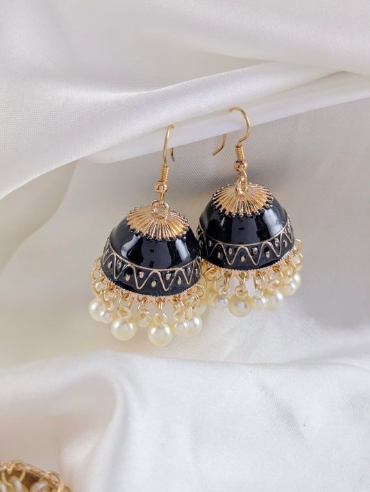Gulbahar Jhumki - Black